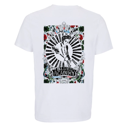 T-shirt Homme Bretagne Blues Academy 2026 Blanc | Je Dévore Ma Bretagne