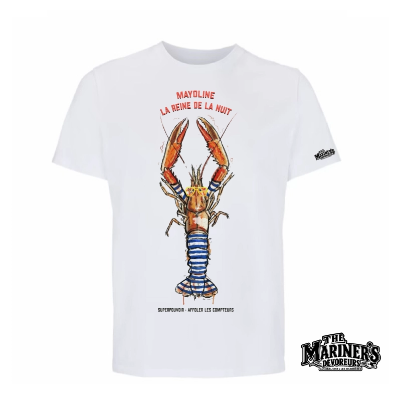 T-shirt blanc Mayoline la Reine de la Nuit – The Mariner's Dévoreurs