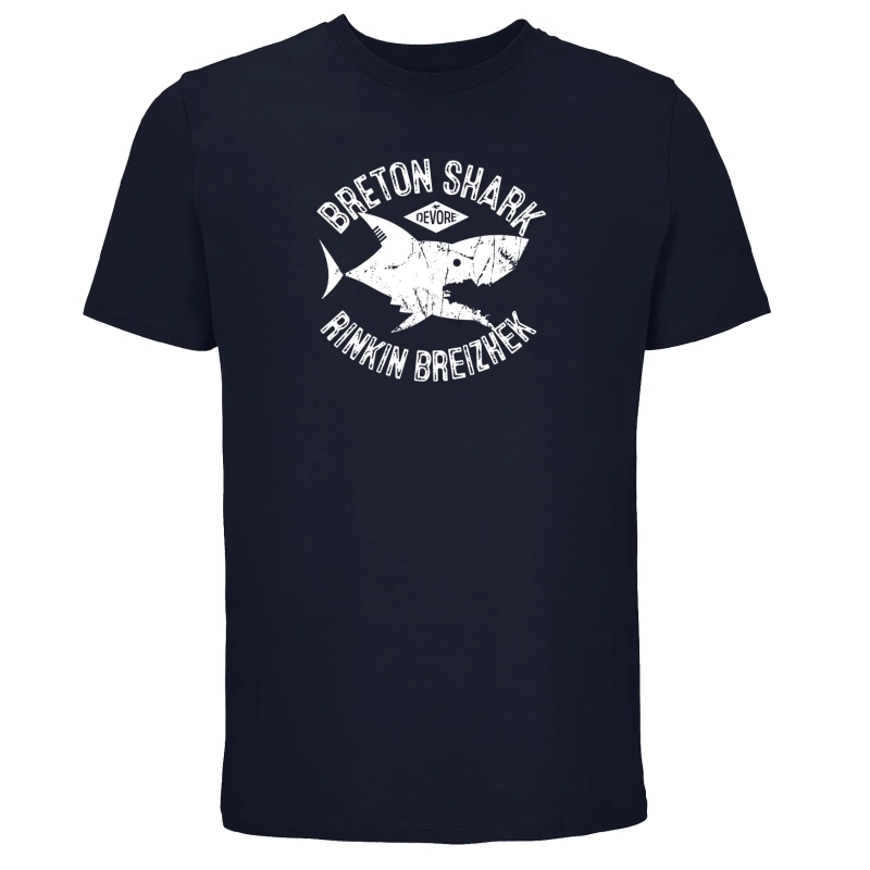 T-shirt bleu marine homme personnalisable