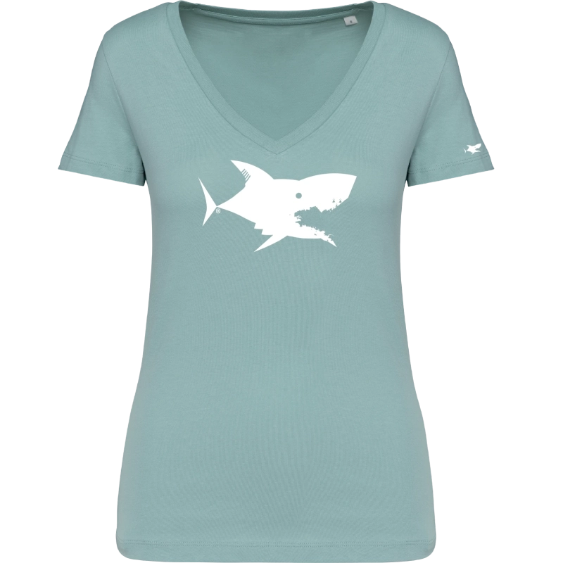 T-shirt vert sauge femme personnalisable